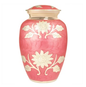 Shiny Finished Custom <b>Keepsake</b> Urns for Adults and Babies Wholesale Unique Human Cremation Ceramic Hand Urn - Product Image 3