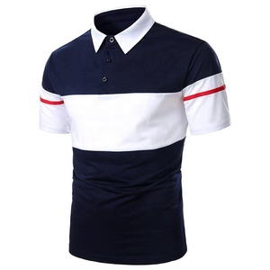 Vêtements pour hommes Polos T-shirts à manches courtes Summer Blouse Tops polos t-shirts avec logo sur votre demande 100% Cotton Men Tees - Product Image 2