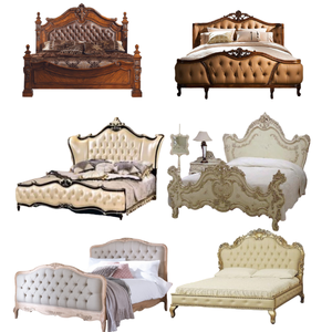 Lit King double moderne meubles de chambre à coucher ensemble lit en bois meubles à vendre fabrication directe Indonésie meubles - Product Image 5