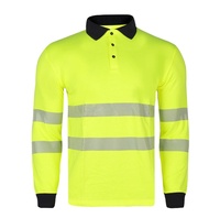 OEM vêtements de construction haute visibilité sécurité travail long polo à manches courtes résistant au feu haute visibilité polos pour hommes réfléchissants