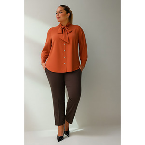 Camicia con colletto a cravatta Jesica taglie forti - Product Image 6
