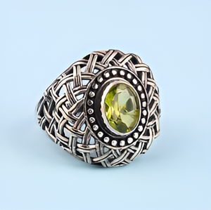 Pendientes originales de piedras preciosas de peridoto de plata de ley 925, joyería para artículo de regalo para compromiso, boda y aniversario para Unisex - Product Image 5