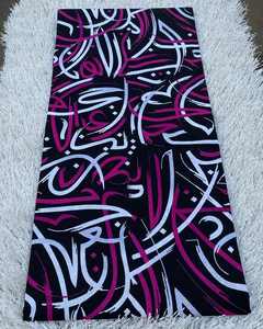 Tissu africain en coton ciré Siyara Leone avec des motifs bicolores populaires, parfait pour la couture de vêtements, l'artisanat et les projets de courtepointe - Product Image 5