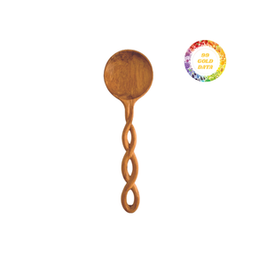 Cuchara de madera personalizada hecha a mano con superficie lisa, ideal para restaurantes rústicos, cocinas y tiendas - Product Image 4