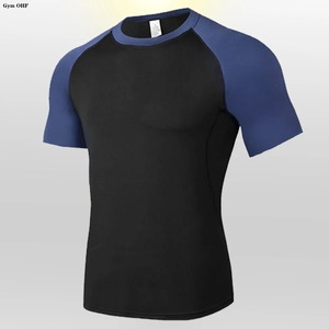 T-shirt pour homme Running Sport T Shirt Men Compression Top Tee Fitness Quick Dry Tight Training Gym Sport Running Shirts Men Jersey - Product Image 3