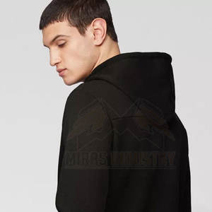 เสื้อมีฮู้ดผ้าฝ้ายสำหรับผู้ชาย, เสื้อมีกระเป๋าผ้าฟลีซสีพื้นระบายอากาศน้ำหนักเบาใส่ได้พอดีตัว360g - Product Image 5