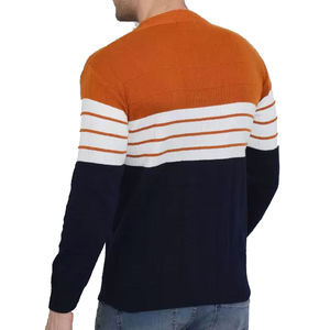 Sweat-shirt de haute qualité pour hommes, col ras du cou, ample, manches longues, en coton mélangé uni pour l'hiver, respirant - Product Image 2