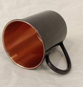 Tasse en cuivre de haute qualité avec poignée en cuivre martelé avec poli pour la maison et les ustensiles de cuisine - Product Image 3