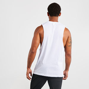 Men's Active Wear Drop Arm Tank <b>Top</b> Breathable Eco-Friendly Knitted Sporty Gym Workout Vest Muscle Workout <b>Sleeveless</b> Tank <b>Top</b> - Product Image 3