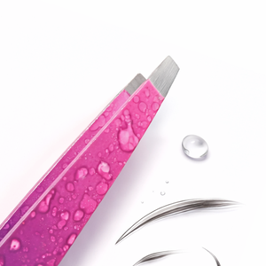 แหนบดึงขนคิ้วปลายเฉียงสแตนเลสแบบไล่เฉดสี ป้องกันการลื่น ป้องกันไฟฟ้าสถิต เป็นมิตรกับสิ่งแวดล้อม เครื่องมือเสริมความงามที่แม่นยำ ใช้ได้ทั้งในร้านเสริมสวยและที่บ้าน คุณภาพสูง - Product Image 2
