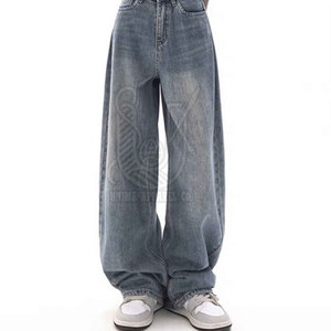 Pantalones Vaqueros Holgados de Verano Casuales Personalizados de Alta Calidad para Mujer, Color Sólido, Cómodos - Product Image 2