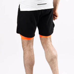 High Elastic Men's High Waist <b>Shorts</b> Custom Designed Streetwear Logo Pocket <b>Decoration</b> Wholesale High Quality Compression - Product Image 3
