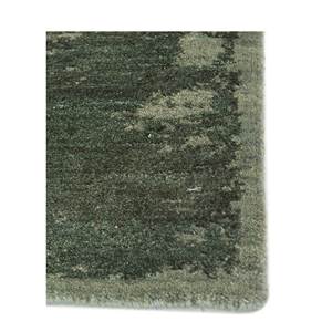 Tapis en laine noué à la main Urban Pause Kavi Green, couleur unie, puzzle abstrait rectangulaire pour couloir et chambre AKWS-325 - Product Image 4