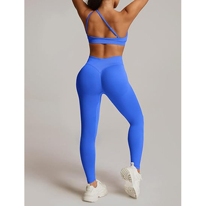 Conjuntos de Yoga Reversibles Transpirables, Elásticos en Cuatro Direcciones, Ecológicos, de Secado Rápido, Ligeros, Flexibles y Duraderos, Top Deportivo y Leggings - Product Image 3