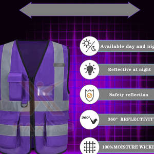 Chaleco Reflectante de Seguridad con Logotipo Personalizado, Venta Caliente, Ropa de Trabajo para Exteriores, Nuevo Diseño - Product Image 6
