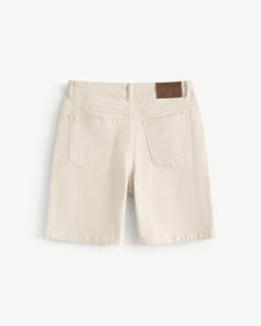 <b>Men's</b> Mid Waist Solid Denim <b>Shorts</b> Straight Fit Summer Casual Breathable Simple Straight-Leg Design by Routine Vietnam - Product Image 6