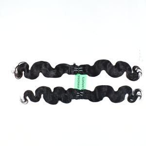 Paquetes de cabello virgen Remy 100% sin procesar, onda profunda, onda de agua, onda corporal, alineados, venta al por mayor, indios, económicos, doble trama, de proveedor, con tejido a máquina - Product Image 1