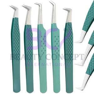 Pinzas injertadas de extensión de pestañas de acero inoxidable multifuncional de calidad Highland multicolor con precio razonable - Product Image 6