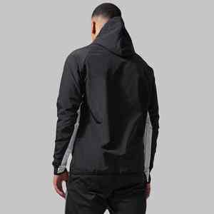 Fabricants de coupe-vent à blocs de couleur pour l'extérieur, veste coupe-vent d'hiver personnalisée pour hommes avec capuche - Product Image 5