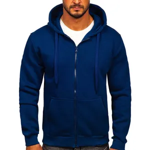 Erkekler için tam kollu kendini tasarım kapüşonlu Sweatshirt mavi Hoodie erkekler için kış