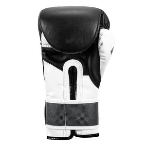 QST noir adulte gants de boxe résistant à la déchirure 8oz-16oz cuir évacuation de l'humidité étanche crochet boucle fermeture unisexe gants - Product Image 3