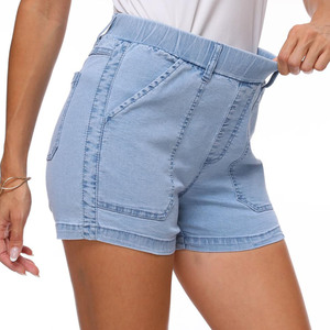Pantalones cortos de mujer con estampado personalizado OEM, pantalones cortos de poliéster para mujer de alta elasticidad para verano, gimnasio, deportes, Fitness, correr, pantalones cortos para mujer - Product Image 3