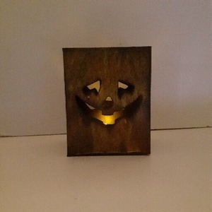 Artisanat, cadre en métal amusant, bougeoir, lanternes à bougies en céramique d'Halloween, décoratives - Product Image 3