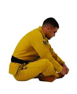 Uniforme de Jiu-Jitsu Jaune de Haute Qualité 100% Coton Respirant Entièrement Personnalisable – Le Meilleur Vendeur en Tenues d'Arts Martiaux - Product Image 4