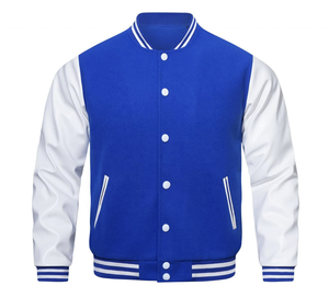 Veste universitaire en cuir véritable pour hommes, en mélange de laine avec polaire chauffante et enduite pour l'hiver, taille XL pour garçons - Product Image 5