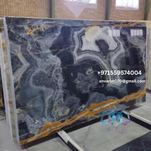 Dalles d'onyx poli de luxe pour cuisine salle de bain revêtement mural pierre de qualité d'exportation EAU Qatar Koweït Bahreïn Oman KSA Chine USA - Product Image 2