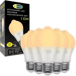 Bóng đèn <span class=keywords><strong>LED</strong></span> clar-e27 với cảm biến chuyển động 10W, chiếu sáng tự động để sử dụng trong nhà và ngoài trời - Product Image 1