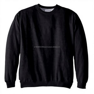 Sweat à capuche décontracté pour homme Big-Tall Noir Coton-Polyester Polaire Haute Qualité Col Ras du Cou Tricoté Anti-Rides Armure - Product Image 1