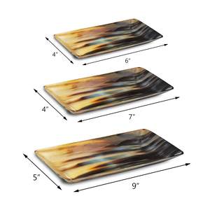 Vente en gros de bol décoratif en corne de buffle naturelle de style moderne fait à la main plateau de service poli de haute qualité prix compétitif inde - Product Image 6