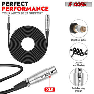 5Core XLR Microphone Dynamic <b>Mic</b> Karaoke <b>Singing</b> Studio Mics Handheld Microfono - Product Image 4