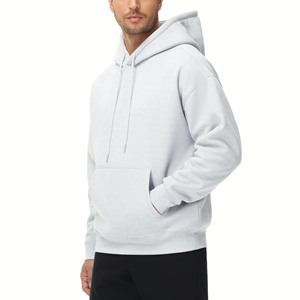 Sweats à capuche de couleur unie à la mode haut de gamme sweats à capuche unisexes surdimensionnés essentiels personnalisés en coton biologique - Product Image 5