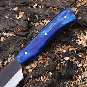 Navaja de Bolsillo de Acero de Damasco D2 Hecha a Mano OEM 2023, para Caza, Supervivencia, Camping, Mango de Madera Pakka de Alta Calidad, Grado Industrial, 3 Años - Product Image 3