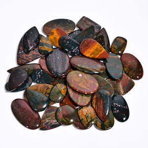 Pierre de sang naturelle Cabochon de pierres précieuses en vrac Quartz fin pour la fabrication de bijoux Vente en gros Lot Taille de forme mélangée - Product Image 2