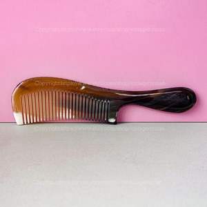DID COLORS HORN BUFFALO PEINES AL POR MAYOR Peines de cuerno antiestáticos naturales para regalos de vacaciones por Crescent Crafts - Product Image 4