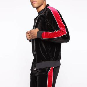 ชุดออกกำลังกายแขนยาวเข้ารูปสำหรับผู้ชายชุดออกกำลังกายผ้าคอตตอนสีขาวมีซิป100% สำหรับวิ่งจ๊อกกิ้งเล่นกีฬา - Product Image 6