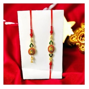 Rakhi hecho a mano de alta calidad para Brother con cuentas e hilo, regalo de festival indio disponible para suministro al por mayor - Product Image 2