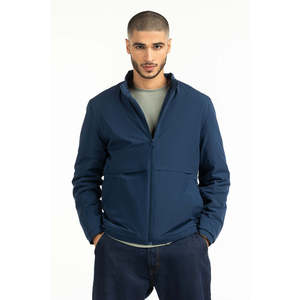 <b>Men's</b> Autumn Genuine <b>Leather</b> Fleece Windproof <b>Jacket</b> Stand Collar MN-JKT-WS25-123 Regular Fit Casual Biker Style Coated - Product Image 3