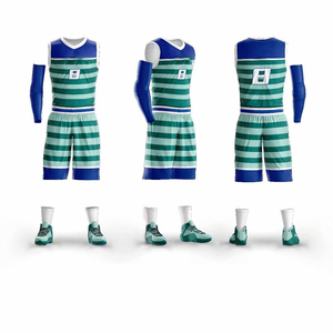 Ensemble de maillots de basket-ball brodés de qualité supérieure tailles XS/XXS personnalisables vêtements confortables à coutures respirantes durables - Product Image 5