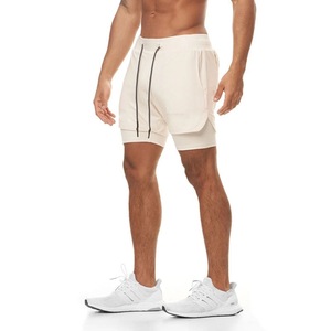 Shorts de sport pour homme, respirants, séchage rapide, 2 en 1, grandes tailles, couleur unie, vente flash. - Product Image 2