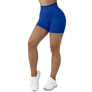 Seamless High-Waisted Yoga <b>Shorts</b> Buttery Soft Nylon Spandex Fabric Breathable Lightweight No Ride-Up Gym <b>Lounge</b> Comfort - Product Image 5