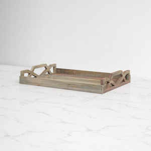 ถาดไม้ทรงสี่เหลี่ยมผืนผ้า1ชิ้นถาดเสิร์ฟงานแฮนด์เมดรูปทรงไม่เหมือนใครโดยสงสัยในต่างประเทศ - Product Image 4