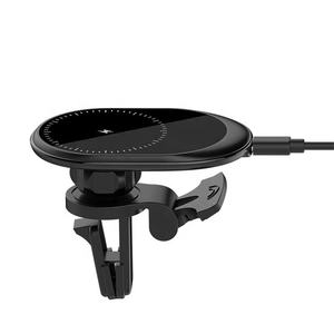 Support de téléphone magnétique sans fil pour voiture, fixation sur grille d'aération, universel pour tous les smartphones, charge rapide 12-24V - Product Image 5