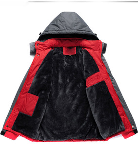 OEM, logo personnalisé, broderie imprimée, vestes rembourrées en coton pour hommes et femmes, coupe ajustée, grande taille, veste chaude rembourrée en coton - Product Image 4