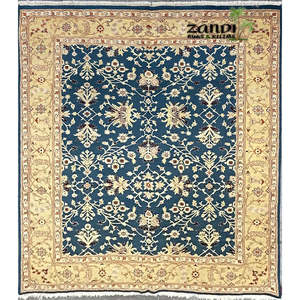 Alfombra de Peshawar y Khotan anudada a mano, única en su tipo, de 8'0 x 10'0, modelo Pes_Kho_11 - Product Image 1
