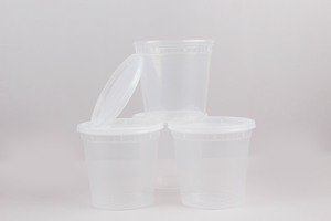 Récipients de charcuterie en plastique rond transparent micro-ondable de 8 oz 12 oz 16 oz 24oz 32 oz avec couvercles - Product Image 4