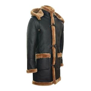 High Fashion <b>Women's</b> Real Sheepskin Leather Winter Jacket <b>Double</b> <b>Breasted</b> Brown Long <b>Coat</b> With Plush Fur Lining Autumn Warm - Product Image 6